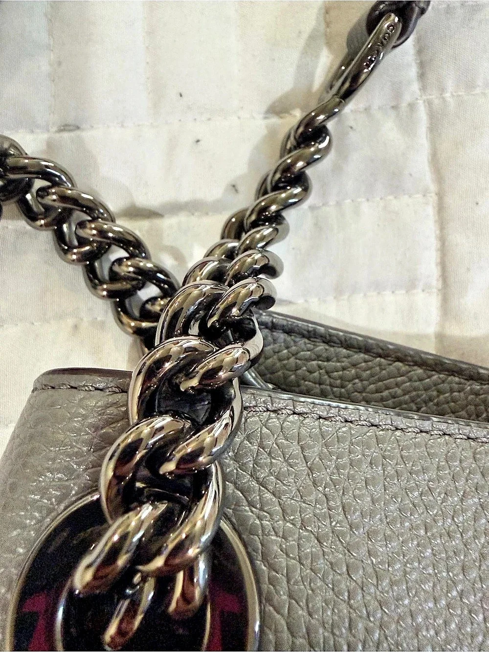 Coach Edie 31 Shoulder Bag Gray